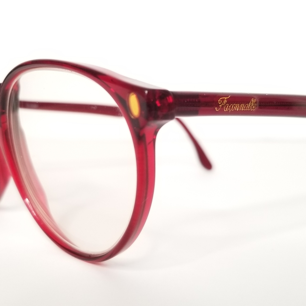 Faconnable Retro Wine Eyeglasses View 3